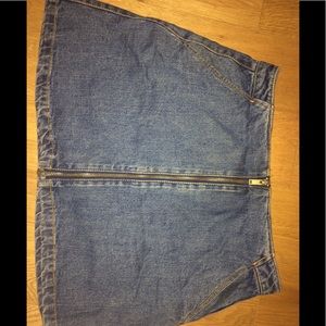 Zara denim mini skirt